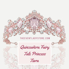 Load image into Gallery viewer, Fabulosa Princess Quinceanera Tiara Headpiece - Mis Quince Crown