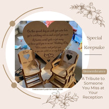 Load image into Gallery viewer, Personalized Heart Remembrance for Loved One at Wedding