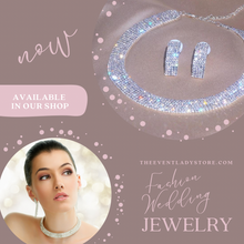 Load image into Gallery viewer, fashion crystal rhinestone necklace and earring set