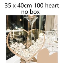 Load image into Gallery viewer, Personalized Wood Frame Wedding Guest Book Alternative-Wish Drop Heart