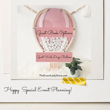 Load image into Gallery viewer, Custom Hot Air Balloon Design Wish Drop Box- Guest Book Alternative- for Any Special Event