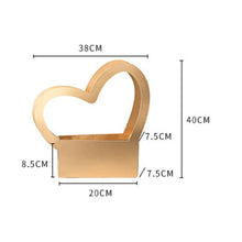 Load image into Gallery viewer, Heart Shape Portable  Flower Box Bag Paper Packaging Box For Weddings