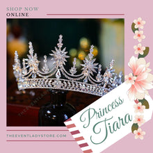 Load image into Gallery viewer, Sheer Class Baroque Luxury Rhinestone Crystal Wedding Crown-Bridal or Quince Tiara