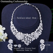 Load image into Gallery viewer, Cubic Zirconia Grand Rose Fashion Jewelry Set for Brides or Quinceañeras