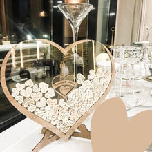 Load image into Gallery viewer, Personalized Wood Frame Wedding Guest Book Alternative-Wish Drop Heart