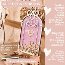 Load image into Gallery viewer, Birdcage Love Bird Theme Wedding Wish Drop Box - A Guest Book Alternative