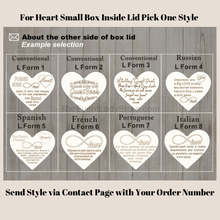 Load image into Gallery viewer, Unique Bridal Decoration Rustic Heart Guest Book Option - Wedding Wishes Frame with Heart Box