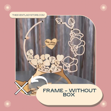 Load image into Gallery viewer, Personalized Wedding Flower Motif Guest Book Alternative-Acrylic Round Wish Drop Box