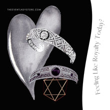 Load image into Gallery viewer, Gorgeous Black Stone and Rhinestone Crown Tiara Meghan Markle Inspired Wedding Hair Jewelry