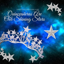 Load image into Gallery viewer, Mis Quince Star Tiara - quinceañera star theme crown