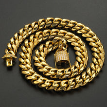 Load image into Gallery viewer, 7-40 Inches Miami Curb Cuban Link Chain For Men 14mm Wide Necklace Or Bracelet Jewelry Trendy Stainless Steel