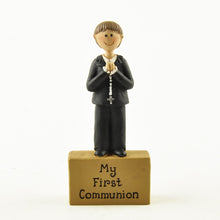 Load image into Gallery viewer, My First Holy Communion Resin Figurine Gift- Cake Top - Boy