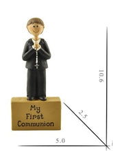 Load image into Gallery viewer, My First Holy Communion Resin Figurine Gift- Cake Top - Boy
