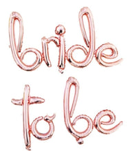 Load image into Gallery viewer, Letter Foil and Latex Assorted Balloon Decorations for Weddings-Just Married- Bridal Showers- Bride to Be-Team Bride