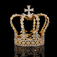 Load image into Gallery viewer, Crystal Royalty King or Queen Crown