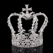 Load image into Gallery viewer, Crystal Royalty King or Queen Crown