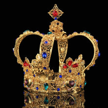 Load image into Gallery viewer, Crystal Royalty King or Queen Crown
