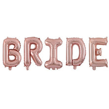 Load image into Gallery viewer, Letter Foil and Latex Assorted Balloon Decorations for Weddings-Just Married- Bridal Showers- Bride to Be-Team Bride