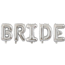 Load image into Gallery viewer, Letter Foil and Latex Assorted Balloon Decorations for Weddings-Just Married- Bridal Showers- Bride to Be-Team Bride
