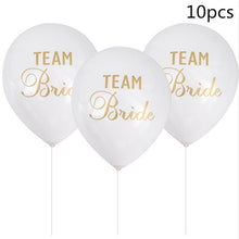 Load image into Gallery viewer, Letter Foil and Latex Assorted Balloon Decorations for Weddings-Just Married- Bridal Showers- Bride to Be-Team Bride
