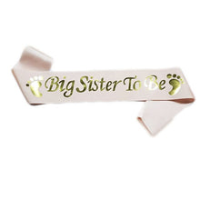 Load image into Gallery viewer, Mom To Be Satin Ribbon Sashes Baby Shower Mommy Shoulder Strap Sash Party Gift Mother Favors Event Supplies