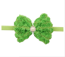 Load image into Gallery viewer, Vintage Girls Pearl Double Layer Rose Flowers Bowknot Headband Headwear Children Kids Hair Band Head Piece Accessories