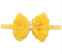 Load image into Gallery viewer, Vintage Girls Pearl Double Layer Rose Flowers Bowknot Headband Headwear Children Kids Hair Band Head Piece Accessories