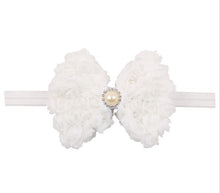 Load image into Gallery viewer, Vintage Girls Pearl Double Layer Rose Flowers Bowknot Headband Headwear Children Kids Hair Band Head Piece Accessories