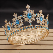 Load image into Gallery viewer, Luxury Royal England Wedding Gold Crown-Bride Tiara-Hair Jewelry