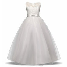 Load image into Gallery viewer, Lace Flower Girl Dresses For Wedding Party Tulle First Communion Dress Teenage Girl Children Graduation Gown Kids Clothes 12 14