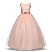 Load image into Gallery viewer, Lace Flower Girl Dresses For Wedding Party Tulle First Communion Dress Teenage Girl Children Graduation Gown Kids Clothes 12 14