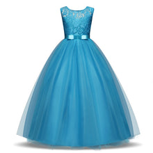 Load image into Gallery viewer, Lace Flower Girl Dresses For Wedding Party Tulle First Communion Dress Teenage Girl Children Graduation Gown Kids Clothes 12 14