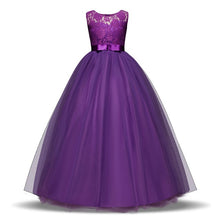Load image into Gallery viewer, Lace Flower Girl Dresses For Wedding Party Tulle First Communion Dress Teenage Girl Children Graduation Gown Kids Clothes 12 14