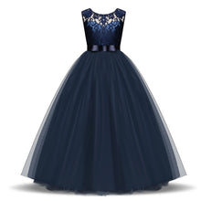 Load image into Gallery viewer, Lace Flower Girl Dresses For Wedding Party Tulle First Communion Dress Teenage Girl Children Graduation Gown Kids Clothes 12 14