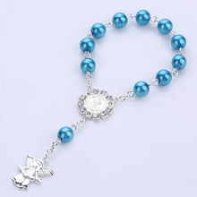 Load image into Gallery viewer, Imitation Pastel Pearl Angel Catholic Holy Rosary-Communion-gift-keepsake-favor