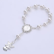 Load image into Gallery viewer, Imitation Pastel Pearl Angel Catholic Holy Rosary-Communion-gift-keepsake-favor