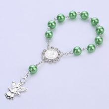 Load image into Gallery viewer, Imitation Pastel Pearl Angel Catholic Holy Rosary-Communion-gift-keepsake-favor