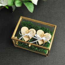 Load image into Gallery viewer, Lovely Personalized Glass Wedding Ring Box-Ring Bearer Pillow Alternative-Engagement Rings