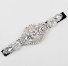Load image into Gallery viewer, Headband Faux Pearls-Rhinestone Hairbands for Flower Girl at Wedding-Bridal Headwear