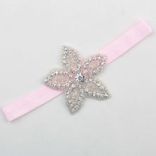Load image into Gallery viewer, Headband Faux Pearls-Rhinestone Hairbands for Flower Girl at Wedding-Bridal Headwear
