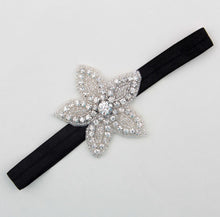 Load image into Gallery viewer, Headband Faux Pearls-Rhinestone Hairbands for Flower Girl at Wedding-Bridal Headwear