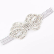 Load image into Gallery viewer, Headband Faux Pearls-Rhinestone Hairbands for Flower Girl at Wedding-Bridal Headwear