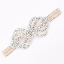 Load image into Gallery viewer, Headband Faux Pearls-Rhinestone Hairbands for Flower Girl at Wedding-Bridal Headwear
