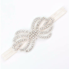 Load image into Gallery viewer, Headband Faux Pearls-Rhinestone Hairbands for Flower Girl at Wedding-Bridal Headwear
