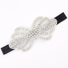 Load image into Gallery viewer, Headband Faux Pearls-Rhinestone Hairbands for Flower Girl at Wedding-Bridal Headwear
