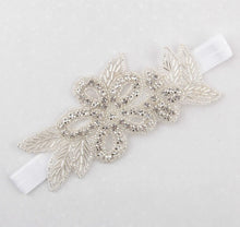 Load image into Gallery viewer, Headband Faux Pearls-Rhinestone Hairbands for Flower Girl at Wedding-Bridal Headwear