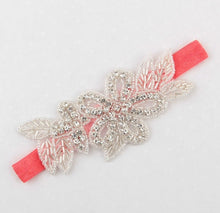 Load image into Gallery viewer, Headband Faux Pearls-Rhinestone Hairbands for Flower Girl at Wedding-Bridal Headwear