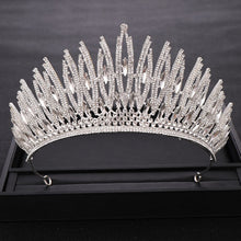 Load image into Gallery viewer, Your Majesty Rhinestone Crystal Gold or Silver Wedding Crown-Bridal Tiara-Hair Jewelry