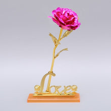 Load image into Gallery viewer, Foil Plated Love Rose Sign-In Area Decoration - Wedding Decor- Creative Gift.