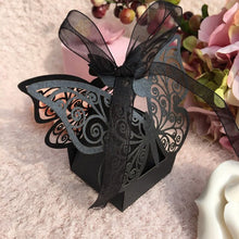 Load image into Gallery viewer, Butterfly Laser Cut Butterfly Favors Boxes for Candy
